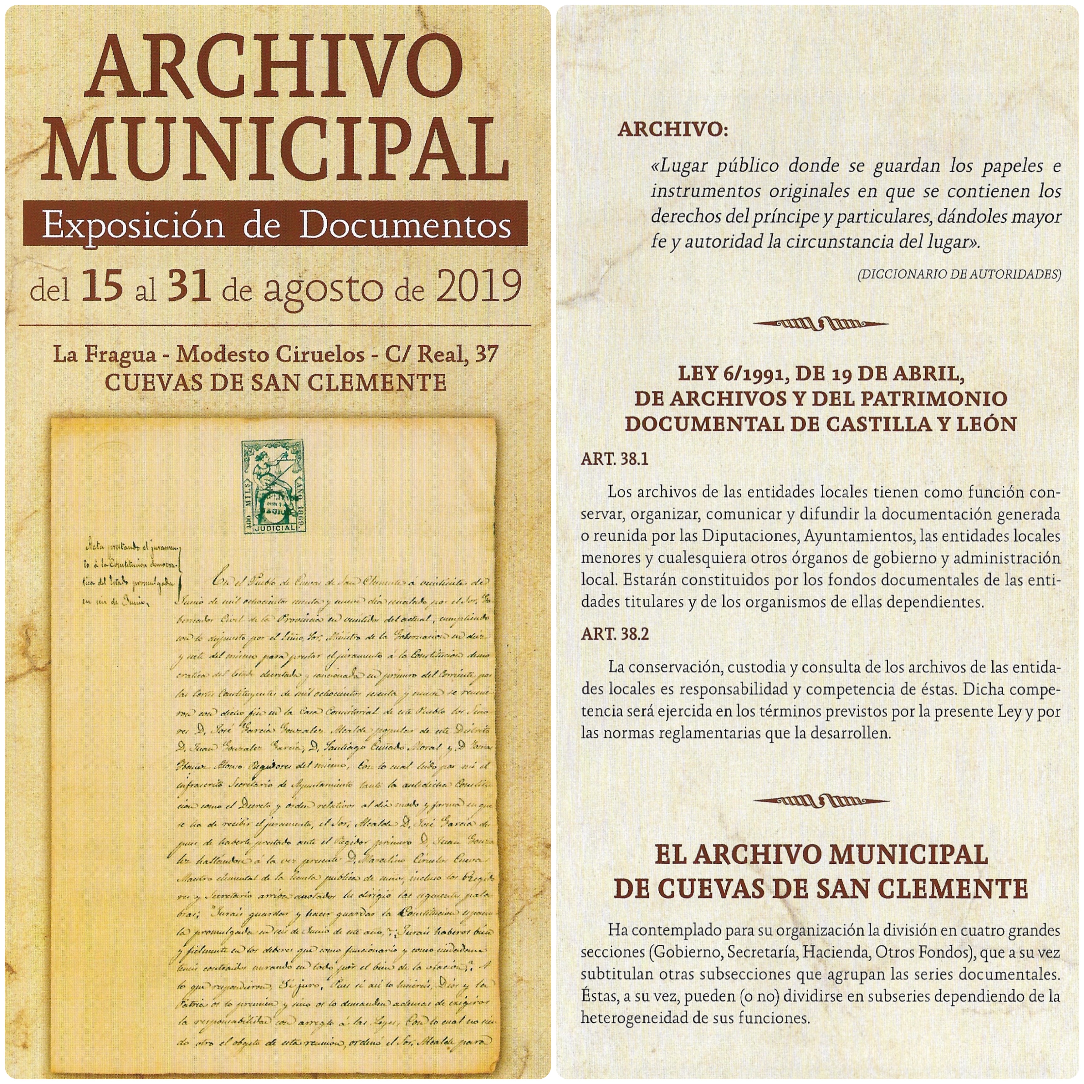 Archivo Municipal- Exposición de Documentos