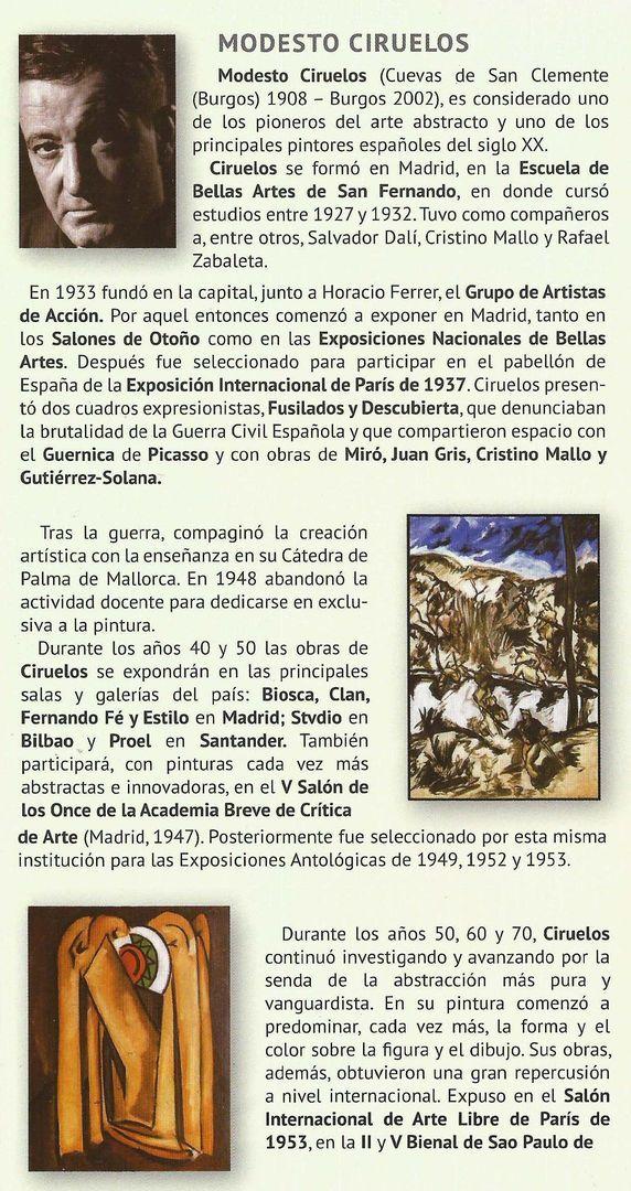 Inauguración del Espacio Cultural - La Fragua - Dedicada al Pintor Modesto Ciruelos